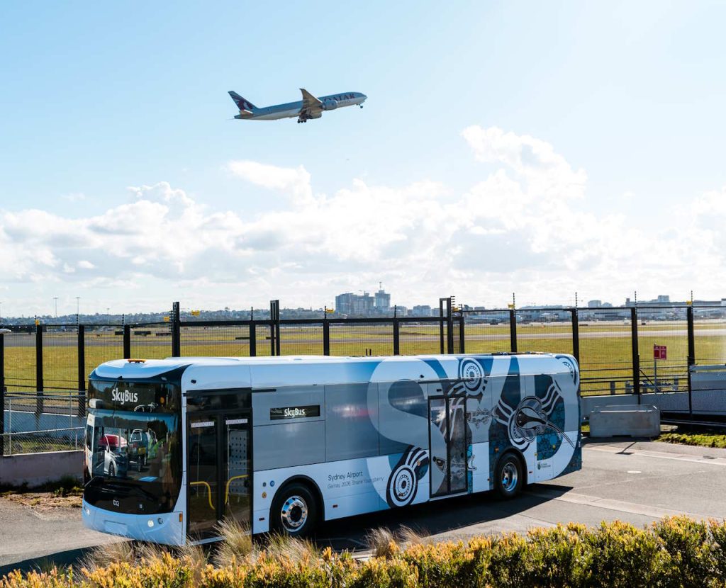 Australia’s busiest airport rolls out first of 50 electric buses for shuttles and airfield operations